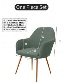 Solid Color New Curved Flannel Fleece High Stretch Full Coverage Chair Slipcover, Dustproof Decorative Furniture Protector, Universal Chair Cover For Hotel, Living Room, Study, Dining Room Daily Indoor Decoration - Multicolor - View 14