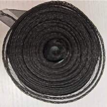 1 捲 2.5CM 寬厚邊歐根紗緞帶，透明薄紗緞帶，適用於花束包裝、禮盒蝴蝶結、DIY 手作裝飾 - 黑色 - 查看 8