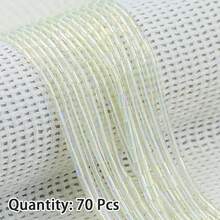 70pcs 5mm Colorful Crystal Tube Beads DIY Jewelry Making Accessories For Necklace, Bracelet, Pendant, Loose Beads - Crystal Tube - View 16