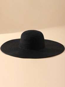 Sombrero bohemio de unicolor para mujer, adecuado para uso diario - Multicolor - Ver 2