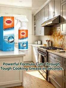 Kitchen Heavy Grease & Oil Stain Remover Cleaner, Powerful Degreaser For Range Hood, Stove Top And Kitchen Surfaces, Gentle & Convenient Daily Cleaning Agent, Home Essential - Liquid - View 11
