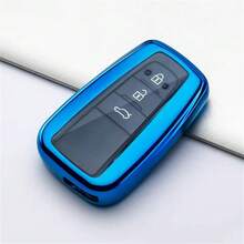 Funda protectora de llave de coche de TPU suave, cubierta de carcasa de llave, accesorios para automóvil para Prius, Camry, Corolla, CHR, Prado 2018 2022, a prueba de polvo y anticaída, bolsa de llave de alta gama y elegante - paquete único - Ver 19