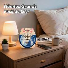 Unisex Practical Style For Bedroom And Office Desk Clock - Blue - View 3