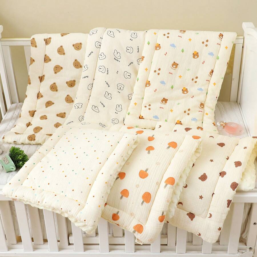 1pc Warm Baby Stroller Seat Cushion, Stroller Accessory, All-Season Baby Stroller Seat Pad - Multicolor - View 1