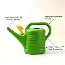 1-2 Pcs 8L/15L Watering Can, Integrated Handle & Long Spout, Labor-Saving & Precise Watering, Sturdy Plastic Material, Ideal For Gardening, Outdoor & Irrigation - A - View 2