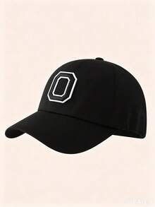1pc Solid Color Open Back Ponytail Baseball Cap With26 Letters, Women Fashion Sports Sun Hat ForOutdoor UV Protection - Black Label - Black Ponytail Hat - View 11