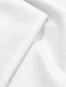 Solid White Smooth Lining Fabric, Soft Smooth Lightweight Garment Lining Material, Solid Color Inner Lining Cloth For Dress, Coat, Skirt, Garment Inner Layer And Handmade Sewing Projects, DIY Sewing Fabric - 1 - View 6