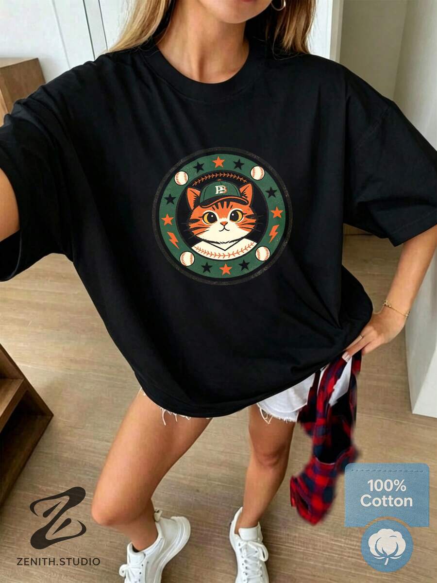 Women T-Shirts - 黑色 - 查看 1