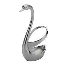 1pc Creative Swan Shaped Zinc Alloy Cutlery Holder, Elegant Desktop Small Cutlery Storage Rack, Decorative Table Ornament For Kitchen And Dining Room - View 11