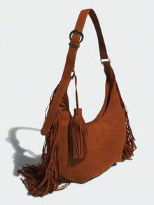 Adidas Originals Unisex Crossbody Bag Hobo Bag KS8259 - Brown - View 2
