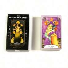78 Kartu Tarot Kristal Ajaib, Permainan Ramalan Nasib, Permainan Papan Keluarga untuk Pesta, Ramalan Kartu, Permainan Takdir - Hitam - View 4