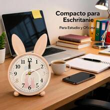 Unisex Practical Style For Bedroom And Office Desk Clock - Pink - View 2