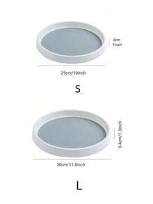 Lazy Susan Organizer, Rotating Turntable For Cabinet, Kitchen Cabinet Storage Holder, Household Cabinet Organization Accessories -White/Gray - Multicolor - View 5
