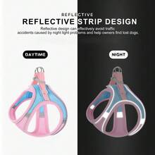 New Soft & Lightweight Step-In Dog Harness, Breathable Mesh Pet Chest Strap With Reflective Safety, Convenient For Walking Small Dogs & Cats Outdoor(Dog Harness Small Dog,Christmas, Halloween,Fall Home Decor) - Multicolor - View 10