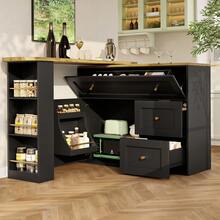 Mobile Storage Islands - Black - View 2