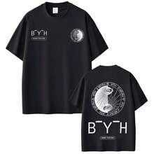 Unisex Vintage Damso Beyah Tour 2026 Printed T-Shirt, Oversized Streetwear Fit, Short-Sleeve Summer Tee - Black - View 1