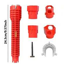 14-In-1 Multi-Function Sink Wrench Universal Bathroom Installation Tool Multi-Purpose Water Pipe Faucet Disassembly Wrench Home Water And Electricity Repair Manual Tool Bathroom Water Pipe Installation Tool Suitable For Bathroom And Kitchen Maintenance Bathroom Sink Faucet Industrial Manual Tool Sink Maintenance Plumbing Tool Easy To Use Tool - 14-in-1 - View 8