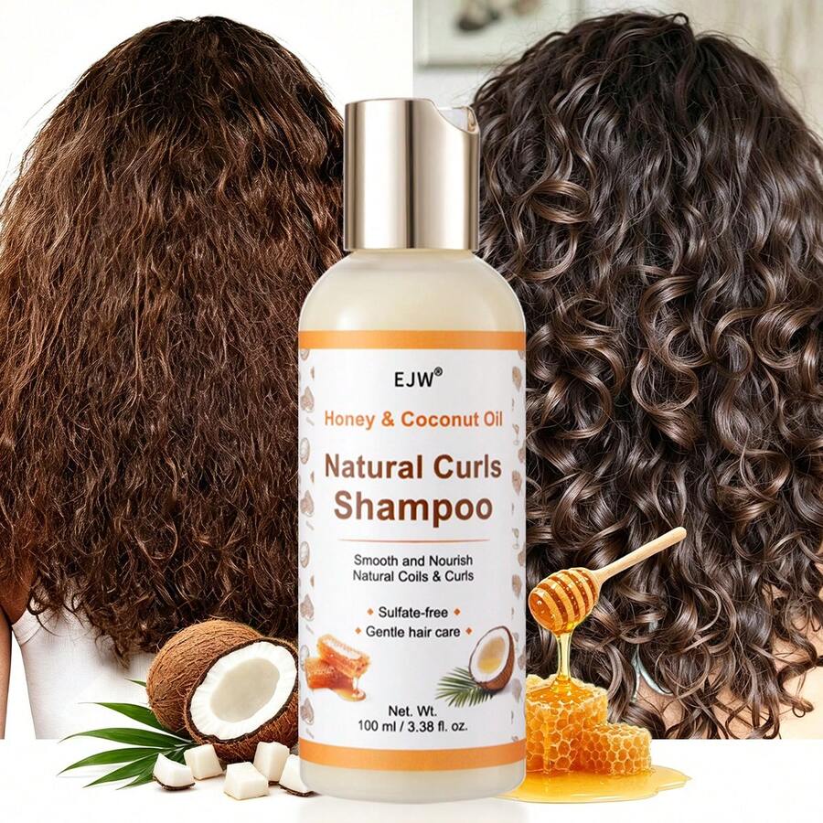 Set Sampo & Kondisioner untuk Rambut Keriting | Perawatan Rambut Keriting yang Menutrisi, Mengontrol Rambut Kusut, Halus & Berkilau, Memperbaiki Rambut Rusak, Cocok untuk Rambut Bergelombang dan Keriting Alami, Formula Lembut - Nourishing - View 1
