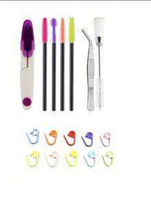 EDCUEBE7 Sewing Kit For Multiple Scenarios, Includes Tweezers, Brush, Seam Ripper And Other Tools, Multi-Purpose Set - Sewing Kit - View 12
