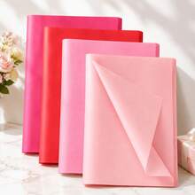 48Pcs/96Pcs Pink Tissue Paper, 20 X 20 Inch Gift Wrapping Tissue Paper Bulk, Decorative Paper For Gift Bags, Weddings, Parties, DIY Crafts And Decorations - 4-colors - View 1