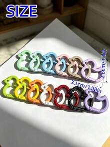 8/15/30pcs Colorful Duck Shaped Keychains, Random Color Distribution, Suitable For Crafts, Key Rings And Keychain Decoration, Can Be Used For DIY Keychains - Duck Keychain - View 6