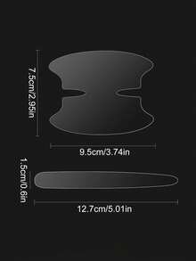 Universal Transparent Car Door Bowl Protector Film, Invisible Plastic Door Handle Anti-Scratch Sticker, Waterproof Wear-Resistant Car Door Paint Protection Film, Easy Installation Compatible With Most Car Models - A - View 5