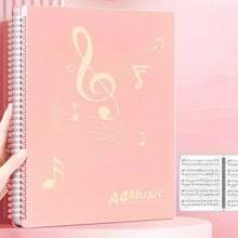 A4 Waterproof Music Score Folder, 40 Pages Flippable Design, Durable PP Material, Can Store Choir And Solo Music Scores, Suitable For Beginner Performance Class Use, Also Can Be Used As Office Document Storage Binder - Multicolor - View 11