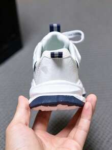 1 Pair 2026 New Style Kids' Spring/Autumn Mesh Breathable Running Casual Chunky Sneakers Sports Shoes For Boys And Girls - White - View 7