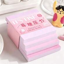 4pcs Macaron Gradient Sticky Notes, 300 Sheets Per Pad, Colorful Solid Color Square Memo Pads, Suitable For Students To Mark Textbook Highlights, Take Notes, To-Do Lists; Work Memos, Messages, Scrapbook Collage Decoration, Write Messages And Stick On Desks, Books, Documents, Dorms, Study Rooms, Offices, Daily Notes, Scrapbook DIY Stationery, Christmas Decoration, Teachers, Teacher Supplies, Classrooms, Schools, Office Decoration And Accessories, Desk Accessories - 7*7cm - View 10