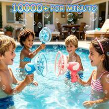 Giant Bubble Machine For Water And Beach Games, Automatic Bubble Machine With Wing Design - Giant Bubble Launcher - Fun Summer Toy - Pink - View 6