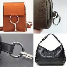 10/20/30pcs Flat Trigger Spring Buckle Rings, Metal Key Rings, Round Buckle Rings, Suitable For Keychains, Bags, Wallets - Keychain Hook Replacement Key Rings DIY Handmade - 20mm - View 4