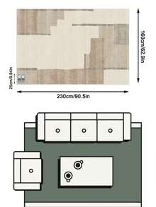 1 buah Karpet Area Bermotif Geometris Minimalis Modern Gaya Nordik dengan Sentuhan Antik - Lembut, Terbuat dari Bahan Kasmir Imitasi, Cocok untuk Kamar Mandi, Dapur, Pintu Masuk, Lorong, Samping Tempat Tidur, Ruang Tamu, Kamar Tidur, Keset Lantai yang Dapat Dicuci dengan Mesin Sepanjang Musim, Dekorasi Rumah - MultiWarna - View 17