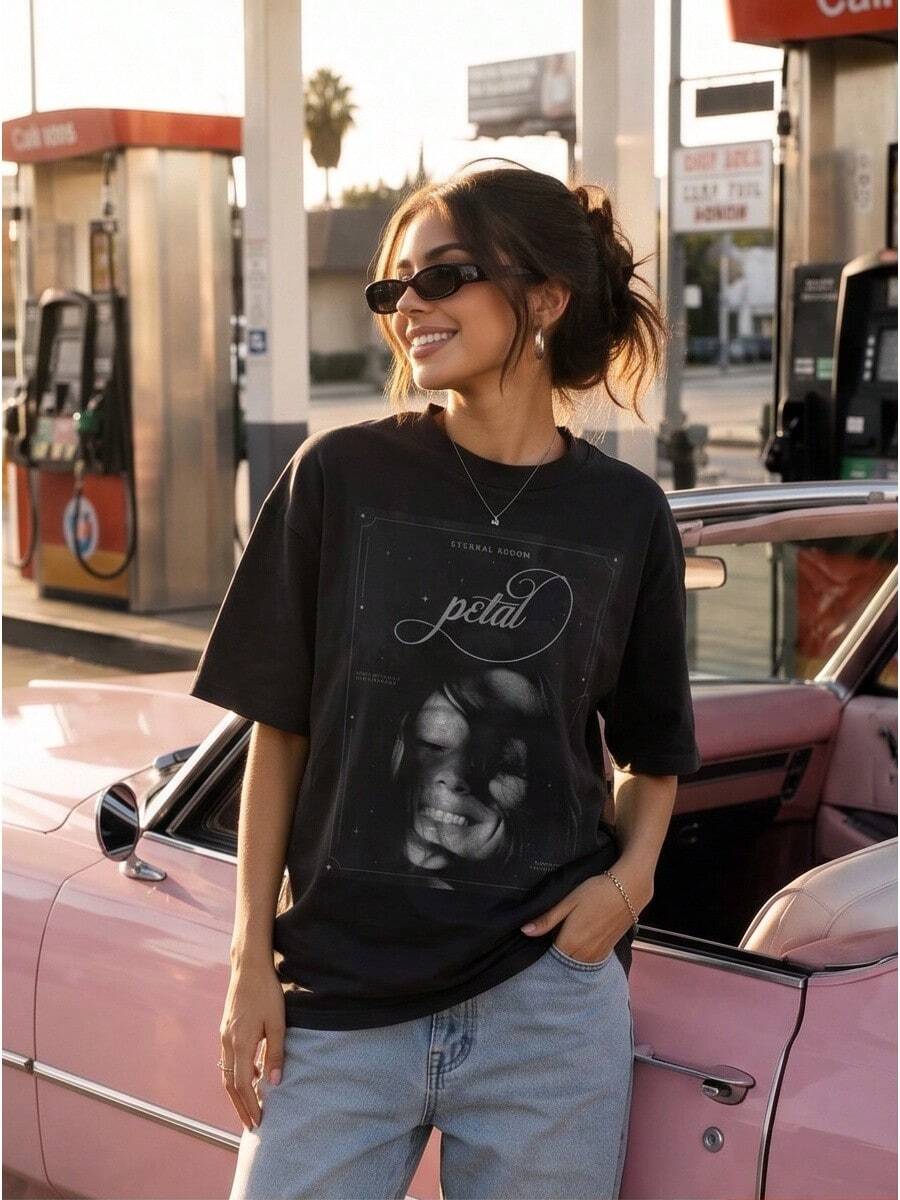 Men T-Shirts - 黑色 - 查看 1