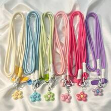 1pc Miniature Floral 3D Pendant, Phone Strap, Crossbody Chain, Universal Phone Case Accessory For Women. - Multicolor - View 1