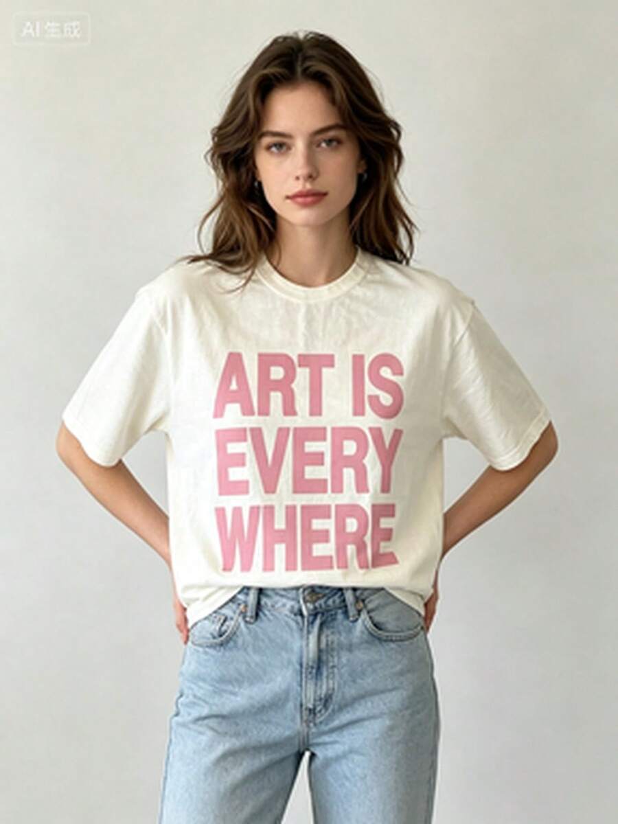 Women T-Shirts - 白色1 - 查看 1