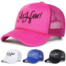 1 Stück Damen "HOWDY" Trucker Hut, personalisierte Buchstickerei Baseball Kappe, Streetwear Mode 5-Panel Hut, Outdoor Sonnenschutz Lässig Kappe für Frühling Herbst Reise Strand - Verschiedenfarbig - Übersicht 13