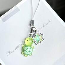 1pc Transparent Star Turtle Phone Accessory, Anti-Loss, Couple Jewelry, Bag Charm - Multicolor - View 11