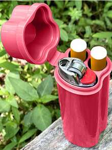 New Gift Item, Cigarette Case With Lighter Built-In, Waterproof, Portable, Suitable For Travelers - Black - View 12