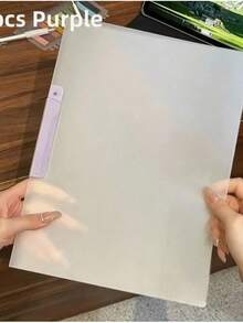 5 Set Map Transparan A133.33cm dengan Bukaan Samping yang Dapat Diputar, Tahan Air & Debu, Kotak Penyimpanan File, Cocok untuk Dokumen Sekolah, File Kantor, Kertas Seni, Perlengkapan Sekolah, Organizer Meja Minimalis Kapasitas Besar - MultiWarna - View 13