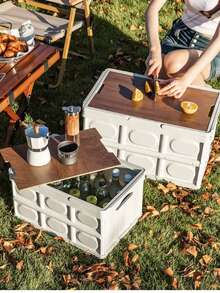 Outdoor Storage Box, Outdoor Storage Box, Trunk Organizer, Camping, Picnic, Camping Box, Car-Mounted Folding - View 7