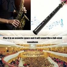OUMINGYQ C Key Mini Saxophone High Pitch Saxophone With Velvet Storage Bag Portable Wind Instrument Suitable For Home Practice And Outdoor Entertainment - Multicolor - View 5