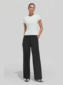 Beneunder Women's Breathable Wide-Leg Sun-Protection Pants AS010 - Black - View 3