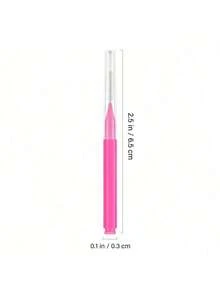 100/50/30/20/10pcs Orthodontic Interdental Brushes Stainless Steel Braces Toothbrush Plastic Toothpicks Push-Pull Cleaning Toothbrush Random Color - Multicolor - View 5