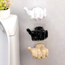 1pc Hand-Shaped Wall-Mounted Storage Rack, Hand-Shaped Jewelry Tray Soap Dish, Bathroom Bedroom Vanity Decor Storage Rack - Multiple Styles - View 6