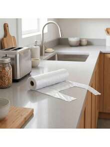 Disposable Plastic Shopping Bags 1200 Pcs 44 * 35 Cm On 10 Rolls, Transparent Carry Bags For Retail Stores Grocery Shops Home Organization And Everyday Packaging, Easy Tear Off Roll Design For Convenient Storage Packing And Daily Use - White - View 4