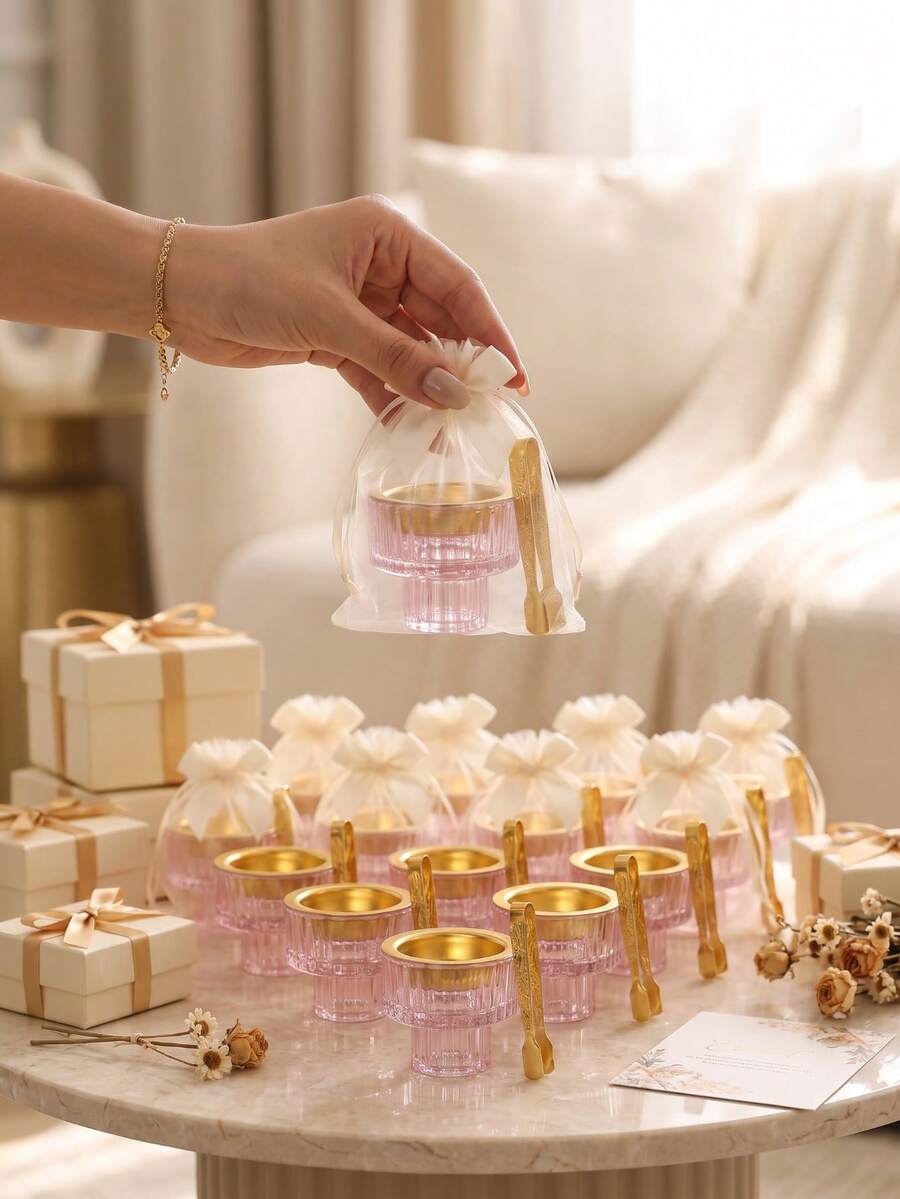 Pink Gift Set Mini Glass Incense Burner, Arabic Style Bakhoor Incense Burner, Suitable For Home Fragrance, Yoga Studio, Room Decor, Party And Holiday, Office Arrangement, Living Room Accent, Suitable For Valentine's Day, Birthday, Graduation Gifts For Friends/Saudi Arabia, National Day, Wealth, Hallway Decor, Bedroom Home Decor, Living Room Decor And Accessories, Room Decor Incense Burner - Selected Gift Items - View 1