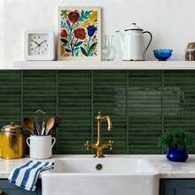 1/4/10/20pcs Self-Adhesive Wall Stickers, Easy To Use, Suitable For Home Background Wall Decoration, Waterproof Brick Pattern Stickers, Suitable For Bathroom, Bedroom, Kitchen And Other Home Background Decoration - Multicolor - View 4