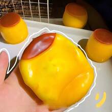 1pc Squishy Crispy Charcoal Baked Pudding, Squeeze Toy Handmade Ball, ASMR Sound-Controlled Toy Soft And Malleable Muscle Relaxation, Suitable For Teenagers, Adults To Relieve Stress, Birthday Gift-Holiday Gift-Party Gift, Christmas Gift First Choice Squeeze Toy, - Multicolor - View 8