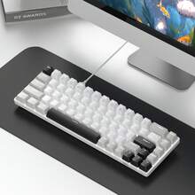 MageGee Box 65% Mechanical Keyboard, Wired Gaming Keyboard With Blue/Red Switch, Type-C, 68 Keys, LED Backlight, Mini Compact Keyboard For Laptop, Windows PC, Gaming - Multicolor - View 12