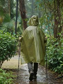 Thickened Insulated Emergency Raincoat With Hood - Lightweight High-Quality Camping, Hiking And Outdoor Adventure Emergency Gear - Multicolor - View 3